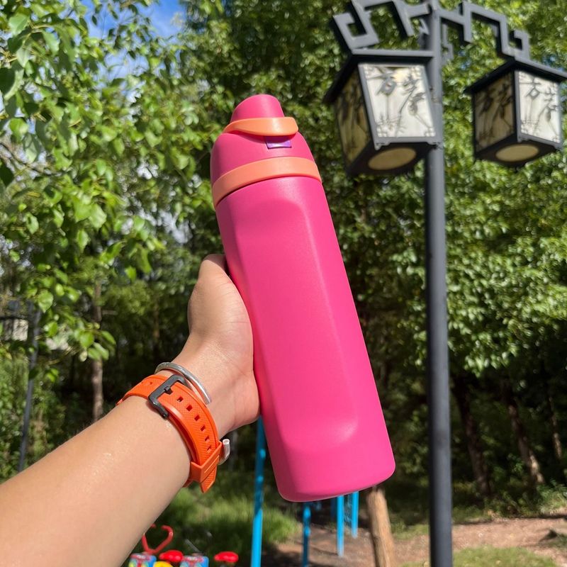 Free Sip Insulated Stainless Steel Water Bottle with Straw for Sports