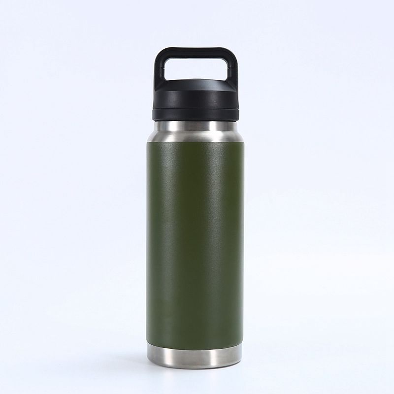 Double Wall Vacuum Insulated Stainless Steel Water Bottle with Chug Cap/Straw Lid