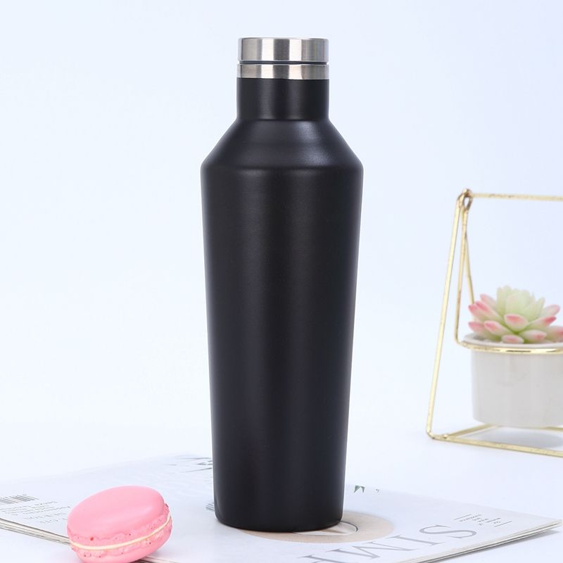 Stainless Steel Vacuum Insulated Thermal Wine Bottle with Screw-On Cap