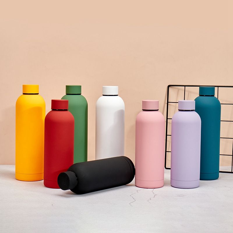 Rubber Paint Stainless Steel Durable Sports Water Bottle