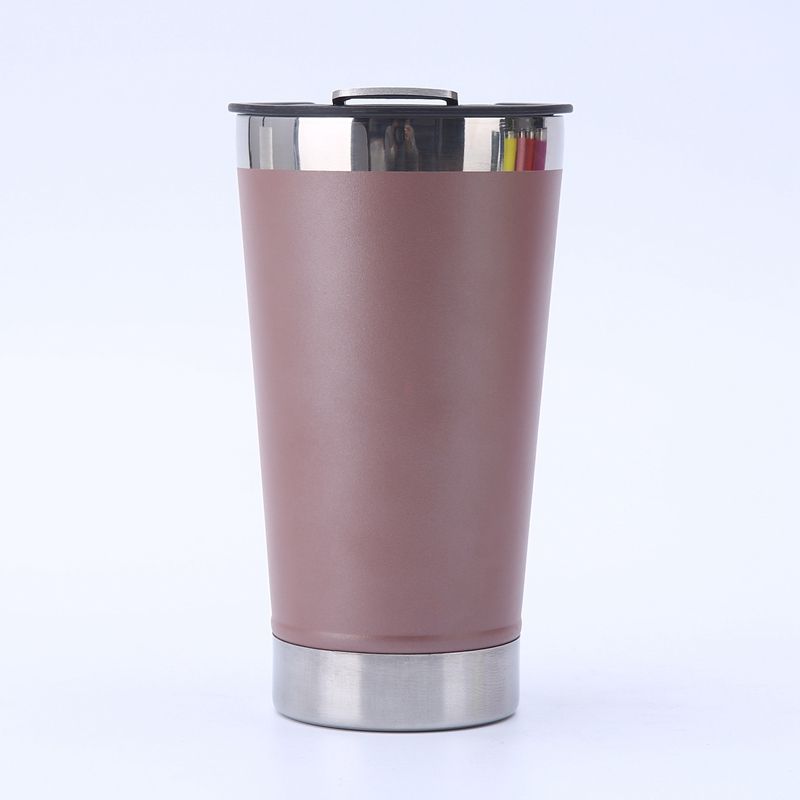 Vacuum Insulated 16oz Stainless Steel Beer Mug with Bottle Opener