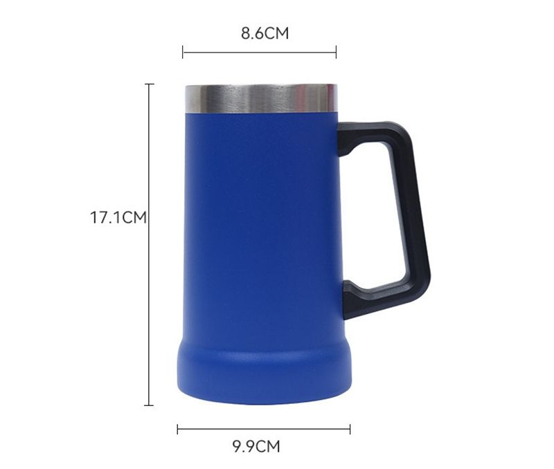 Double Wall Stainless Steel 24 oz Insulated Beer Party Mug and Tumbler