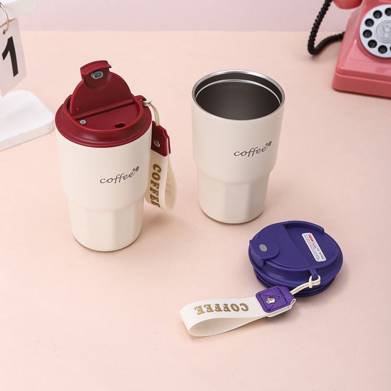 410ml Insulated Tumbler with Lid and Straw