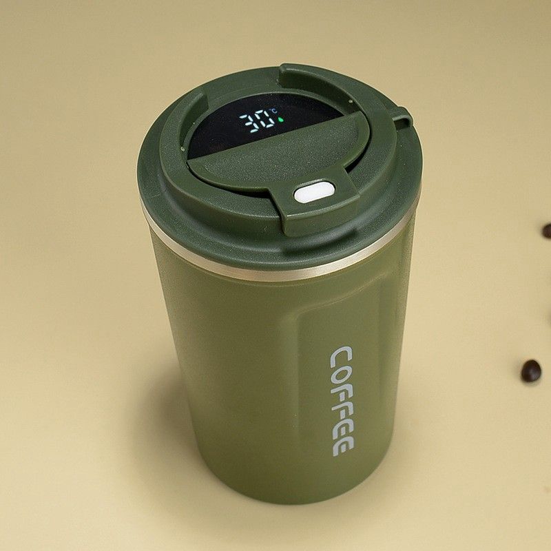 Temperature Display Insulated Travel Spill Proof Leak Proof Stainless Steel Coffee mug