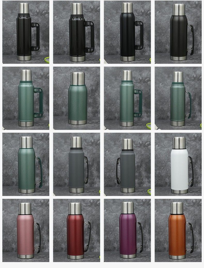 750ml, 1000ml, 1400ml Insulated Double-Wall Stainless Steel Bottles