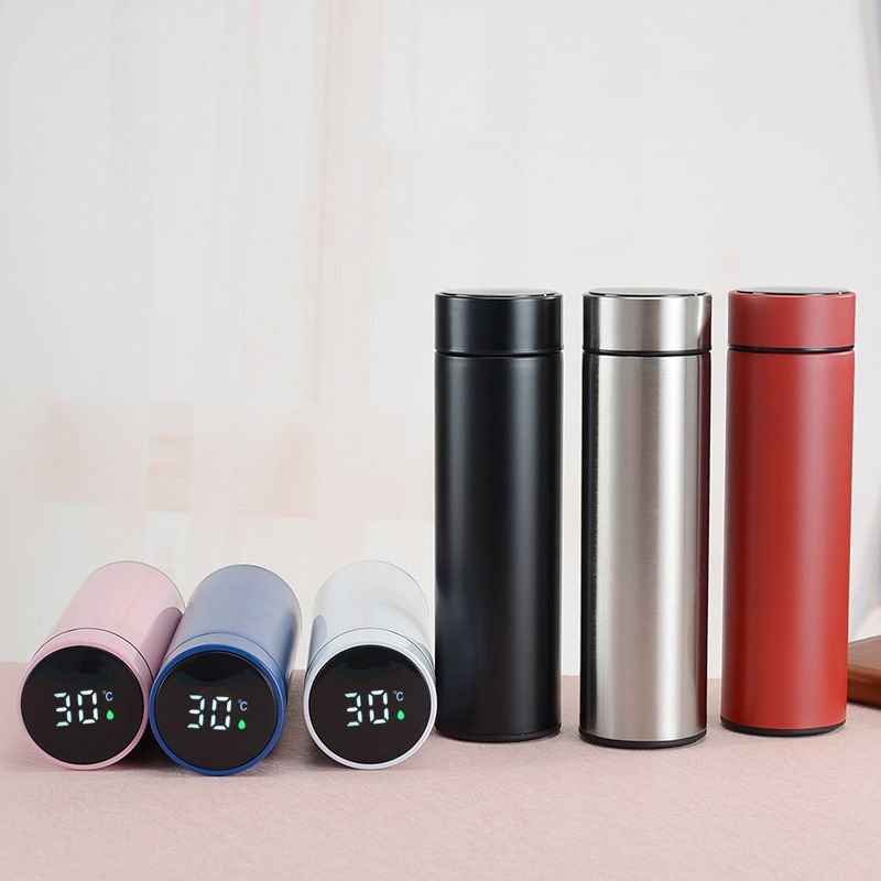 500ml Smart Insulated Thermos Water Bottle with Temperature Display